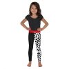 Cruella Deville Costume, 101 Dalmations Costume, Kids Children's Leggings