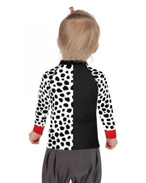 Cruella Deville Costume | Kids Rash Guard