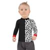 Cruella Deville Costume, 101 Dalmations Costume, Long Sleeve Rash guard