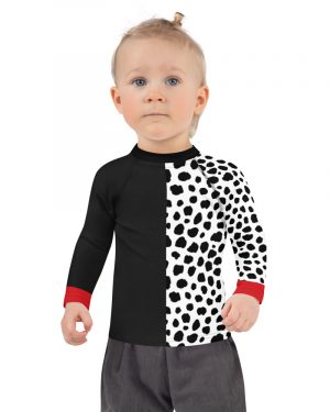 Cruella Deville Costume | Kids Rash Guard