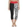 Cruella Deville Costume, 101 Dalmations Costume, Yoga Capris Leggings