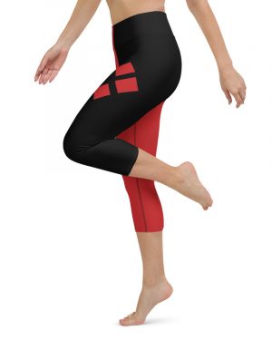 Harley Quinn Halloween Cosplay Costume | Yoga Capri Leggings