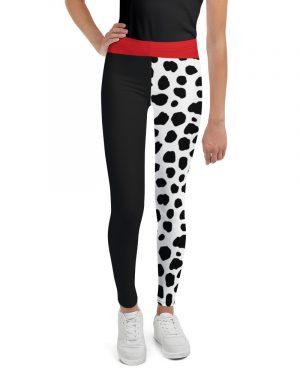 Cruella Devil Costume | Activewear Youth Leggings