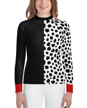 Cruella Deville Costume Youth Rash Guard