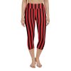 Red and Black Striped Capris Leggings, Pirate Costume, Witch Costume, RunDisney Costume, Dance Capris