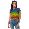 Rainbow Mermaid Crop Top T-Shirt