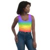 Rainbow Mermaid Crop Top Tank Top