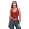 Woman's Costume, crop top, crop tank, tank top, uv protection, activewear, swimming shirt, sleeveless, slim fit, red dragon costume, reptile costume, Lizard Costume, halloween costume, cosplay costume, rundisney, rundisney costume, activewear costume, dance costume, disneyland costume, festival costume, plus size costume, plus size
