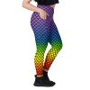 Rainbow Mermaid High Waisted Pocket Leggings