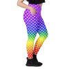 Rainbow Mermaid High Waisted Pocket Leggings