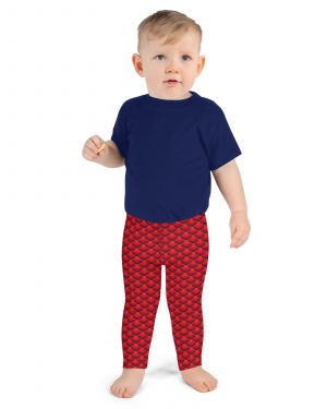 Red Dragon Costume Reptile Scale – Kid’s Leggings