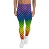 rainbow mermaid men's activewear leggings meggings