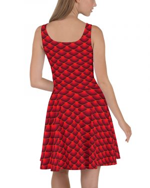 Red Dragon Costume Reptile Scale – Skater Dress