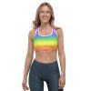 Rainbow Mermaid Sports Bra