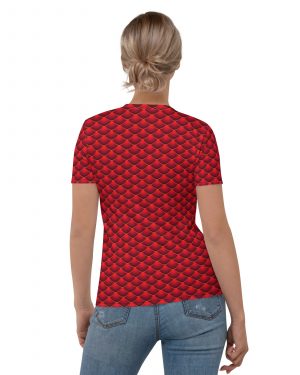 Red Dragon Costume Reptile Scale – Women’s T-Shirt