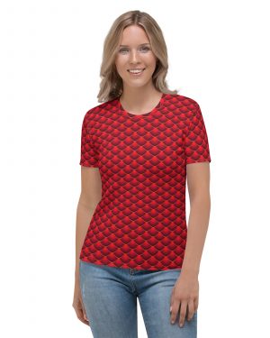 Red Dragon Costume Reptile Scale – Women’s T-Shirt
