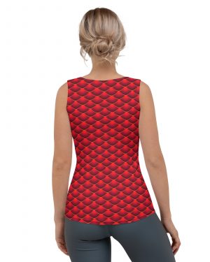 Red Dragon Costume Reptile Scale – Tank Top