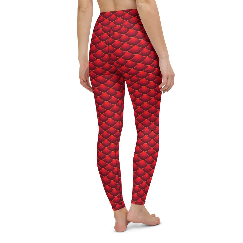 yoga, yoga leggings, leggings, high waisted, high waist, slim fit, red dragon costume, reptile costume, Lizard Costume, halloween costume, cosplay costume, rundisney, rundisney costume, activewear costume, dance costume, disneyland costume, festival costume, plus size costume, plus size, Woman's Costume, uv protection, activewear,