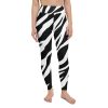 Zebra Striped Yoga Leggings, High Waisted Yoga Pants