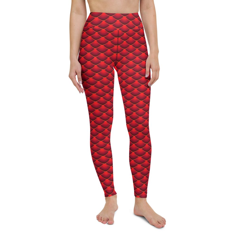 yoga, yoga leggings, leggings, high waisted, high waist, slim fit, red dragon costume, reptile costume, Lizard Costume, halloween costume, cosplay costume, rundisney, rundisney costume, activewear costume, dance costume, disneyland costume, festival costume, plus size costume, plus size, Woman's Costume, uv protection, activewear,