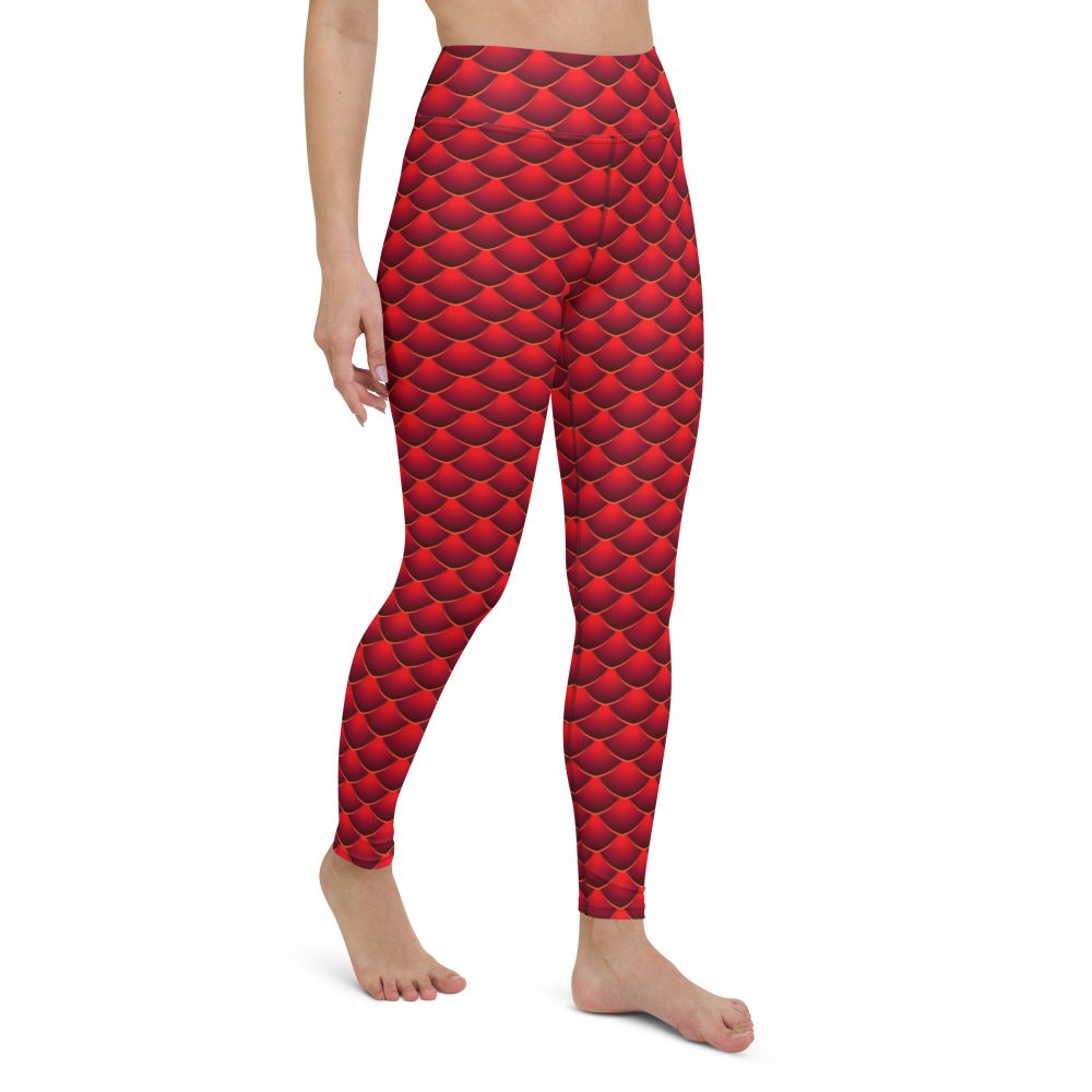 yoga, yoga leggings, leggings, high waisted, high waist, slim fit, red dragon costume, reptile costume, Lizard Costume, halloween costume, cosplay costume, rundisney, rundisney costume, activewear costume, dance costume, disneyland costume, festival costume, plus size costume, plus size, Woman's Costume, uv protection, activewear,