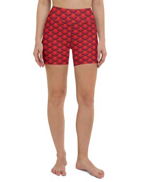 Red Dragon Costume Reptile Scale – Yoga Shorts