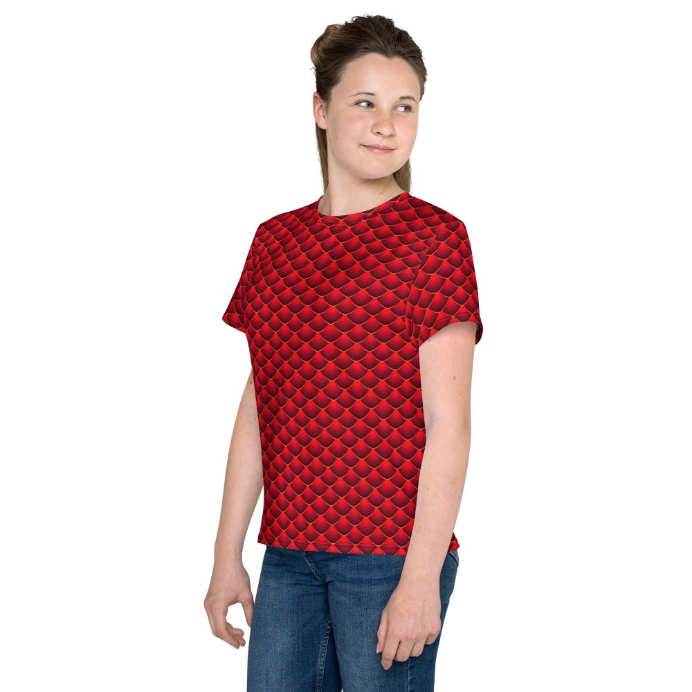 t-shirt, swimming shirt, slim fit, red dragon costume, reptile costume, Lizard Costume, halloween costume, cosplay costume, rundisney, rundisney costume, activewear costume, dance costume, disneyland costume, festival costume, plus size costume, plus size, Woman's Costume, uv protection, activewear,