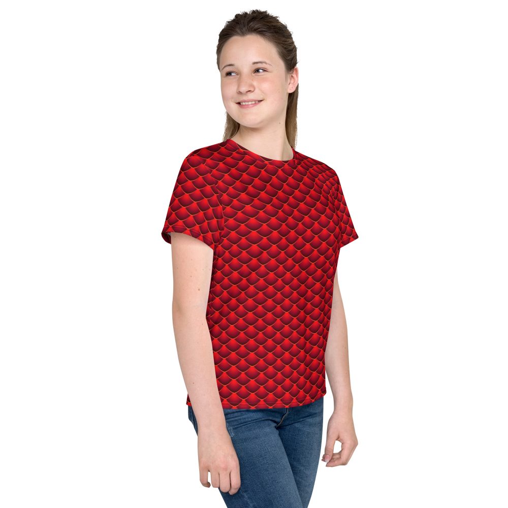 t-shirt, swimming shirt, slim fit, red dragon costume, reptile costume, Lizard Costume, halloween costume, cosplay costume, rundisney, rundisney costume, activewear costume, dance costume, disneyland costume, festival costume, plus size costume, plus size, Woman's Costume, uv protection, activewear,