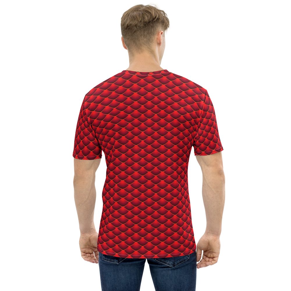 Men's Costume, t-shirt, activewear, swimming shirt, slim fit, red dragon costume, reptile costume, Lizard Costume, halloween costume, cosplay costume, rundisney, rundisney costume, activewear costume, dance costume, disneyland costume, festival costume, plus size costume, plus size