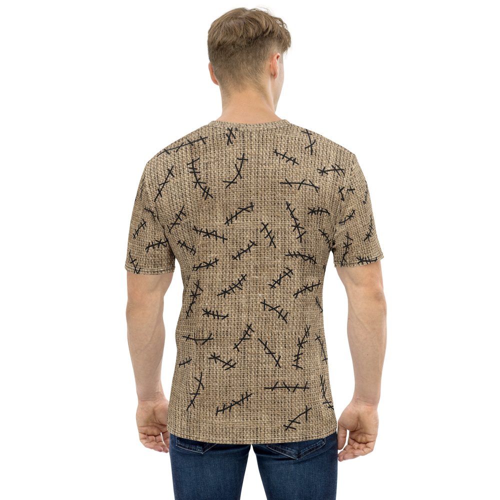 oogie boogie costume, nightmare before christmas costume, burlap sac, costume, activewear, running, rundisney, rundisney costume, dance costume, men's costume, uv protection, men's t-shirt, t-shirt