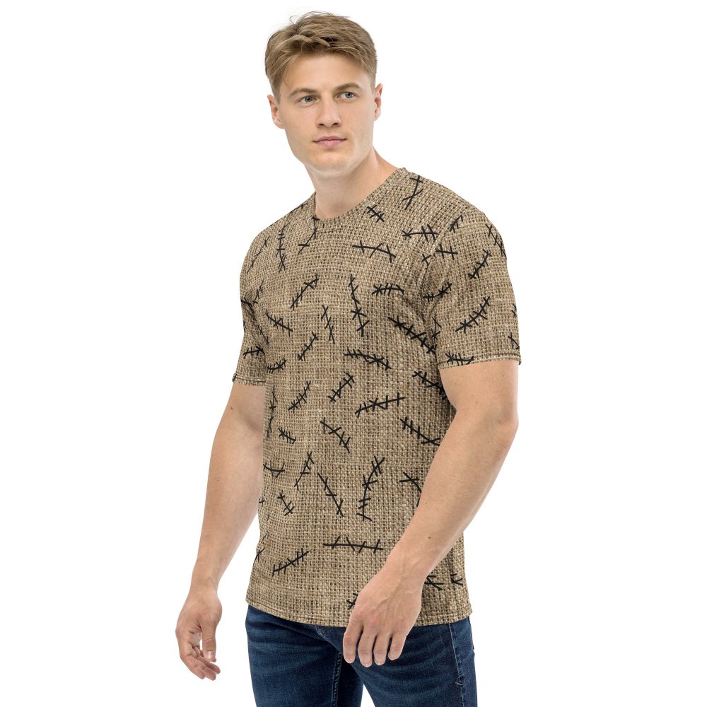 oogie boogie costume, nightmare before christmas costume, burlap sac, costume, activewear, running, rundisney, rundisney costume, dance costume, men's costume, uv protection, men's t-shirt, t-shirt