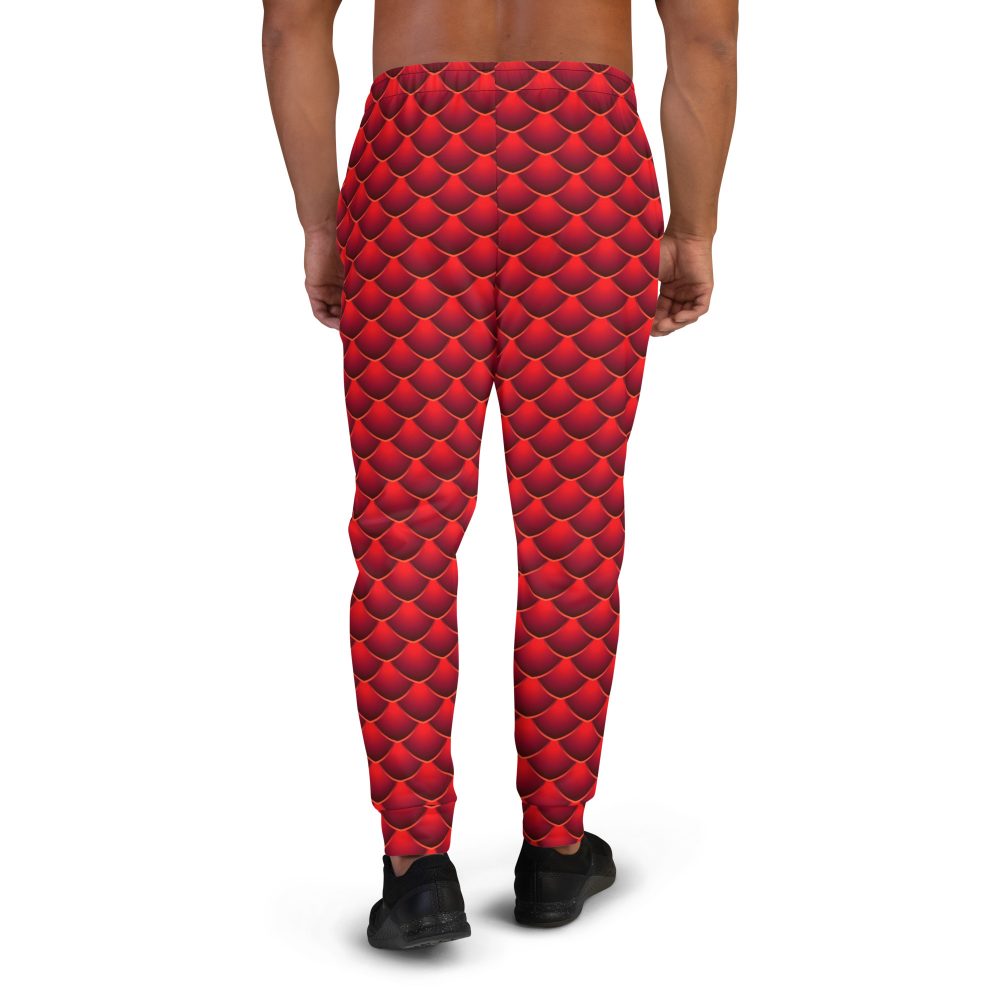 Men's Costume, joggers, jogging pants, slim fit, red dragon costume, reptile costume, Lizard Costume, halloween costume, cosplay costume, rundisney, rundisney costume, activewear costume, dance costume, disneyland costume, festival costume, plus size costume, plus size