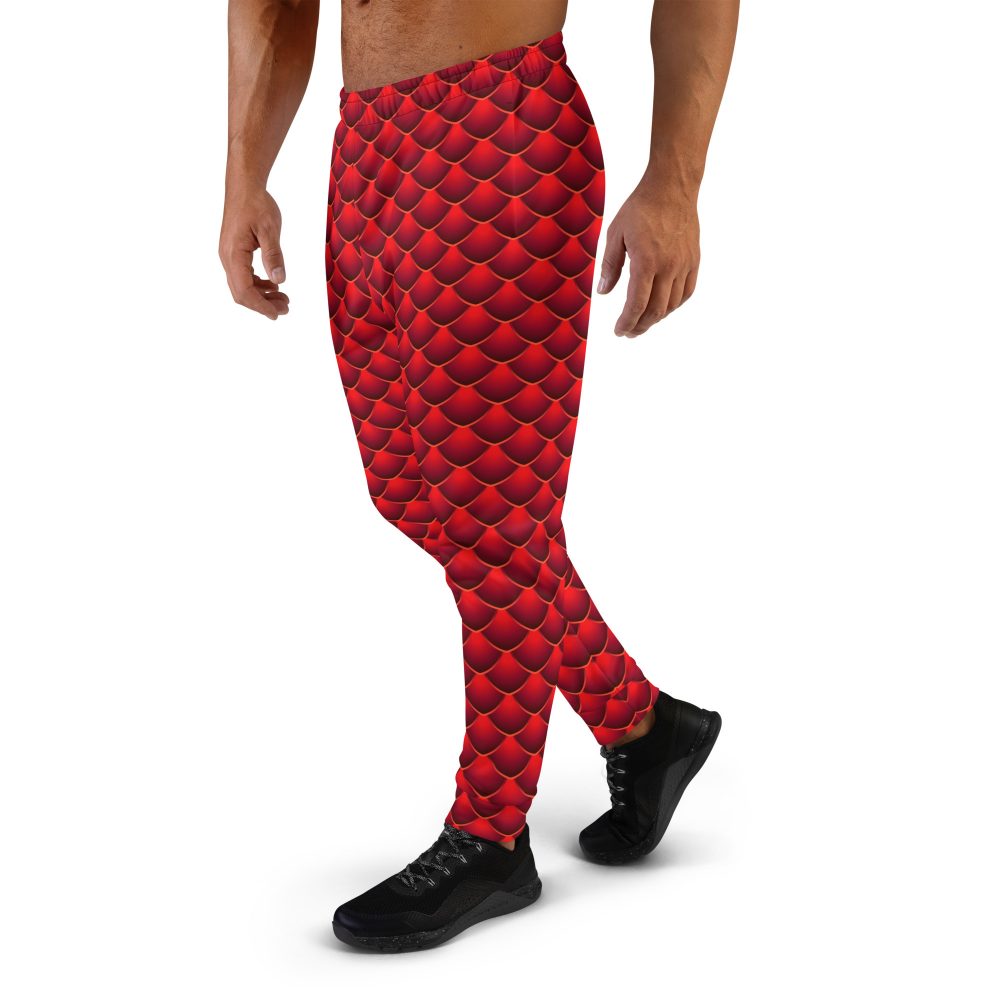 Men's Costume, joggers, jogging pants, slim fit, red dragon costume, reptile costume, Lizard Costume, halloween costume, cosplay costume, rundisney, rundisney costume, activewear costume, dance costume, disneyland costume, festival costume, plus size costume, plus size