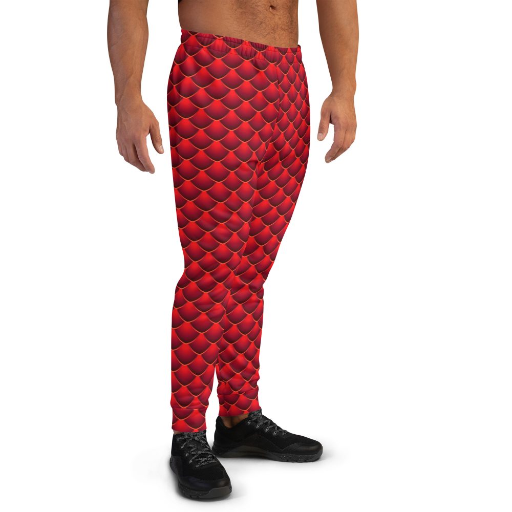 Men's Costume, joggers, jogging pants, slim fit, red dragon costume, reptile costume, Lizard Costume, halloween costume, cosplay costume, rundisney, rundisney costume, activewear costume, dance costume, disneyland costume, festival costume, plus size costume, plus size