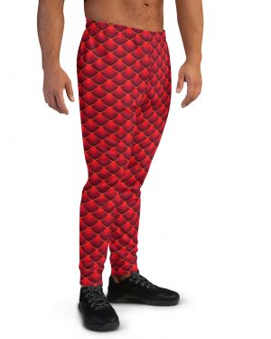 Red Dragon Costume Reptile Scale – Men’s Joggers