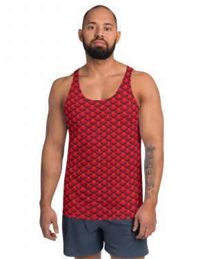 Red Dragon Costume Reptile Scale – Tank Top