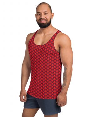 Red Dragon Costume Reptile Scale – Tank Top