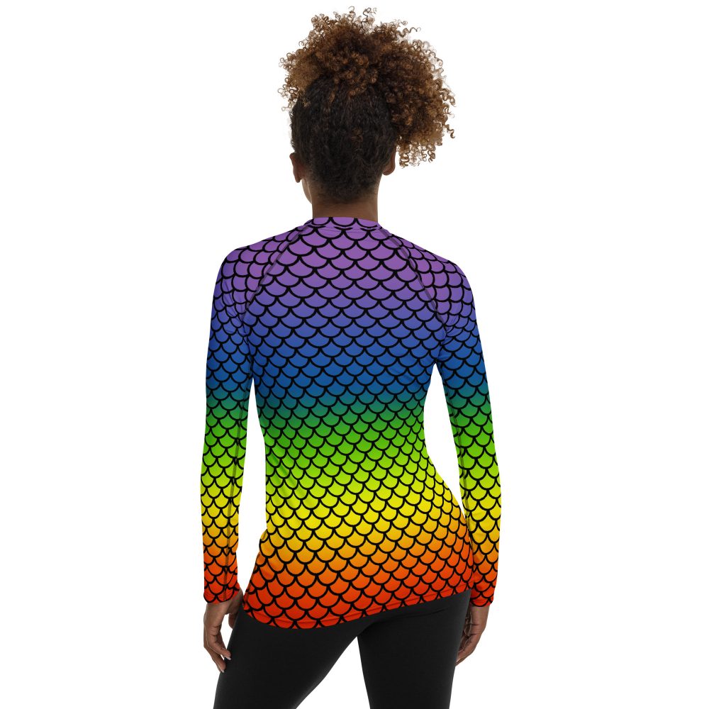 Rainbow, Mermaid, activewear, running costume, costume, rundisney costume, costume, pride, lgbtq, pride costume, long sleeve shirt, swim shirt,