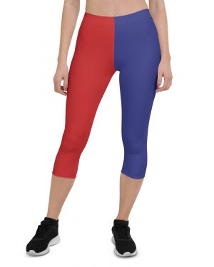 Harley Quinn Halloween Cosplay Squad Costume – Capri Leggings