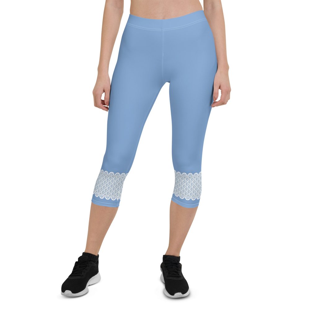 Bo Peep Costume Halloween Cosplay Capri Leggings