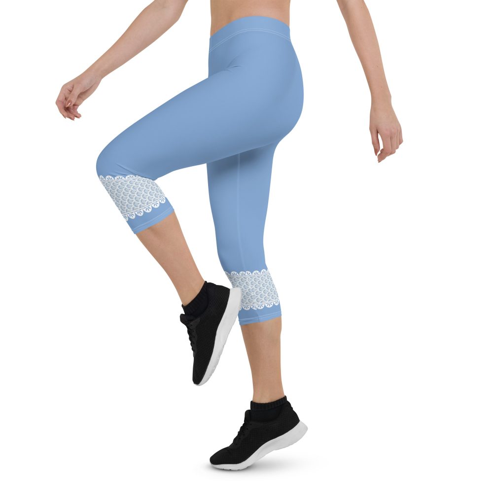 Bo Peep Costume Halloween Cosplay Capri Leggings - Image 3