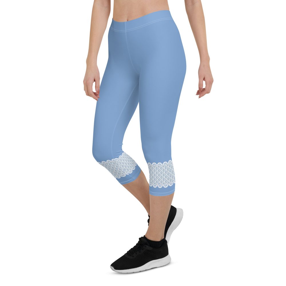 Bo Peep Costume Halloween Cosplay Capri Leggings - Image 5