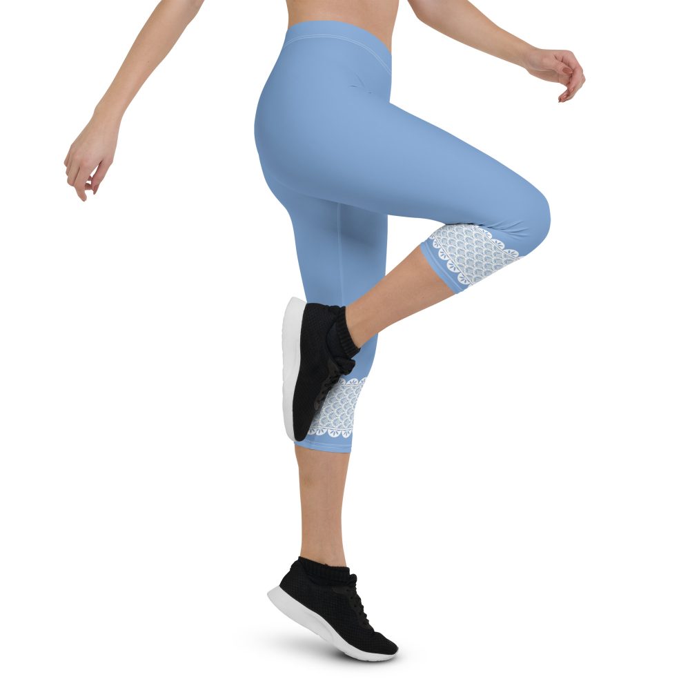 Bo Peep Costume Halloween Cosplay Capri Leggings - Image 4