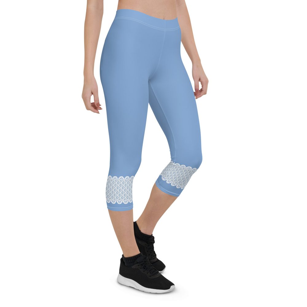 Bo Peep Costume Halloween Cosplay Capri Leggings - Image 6