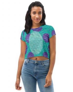 Sully Costume Monster Halloween Cosplay Crop Tee