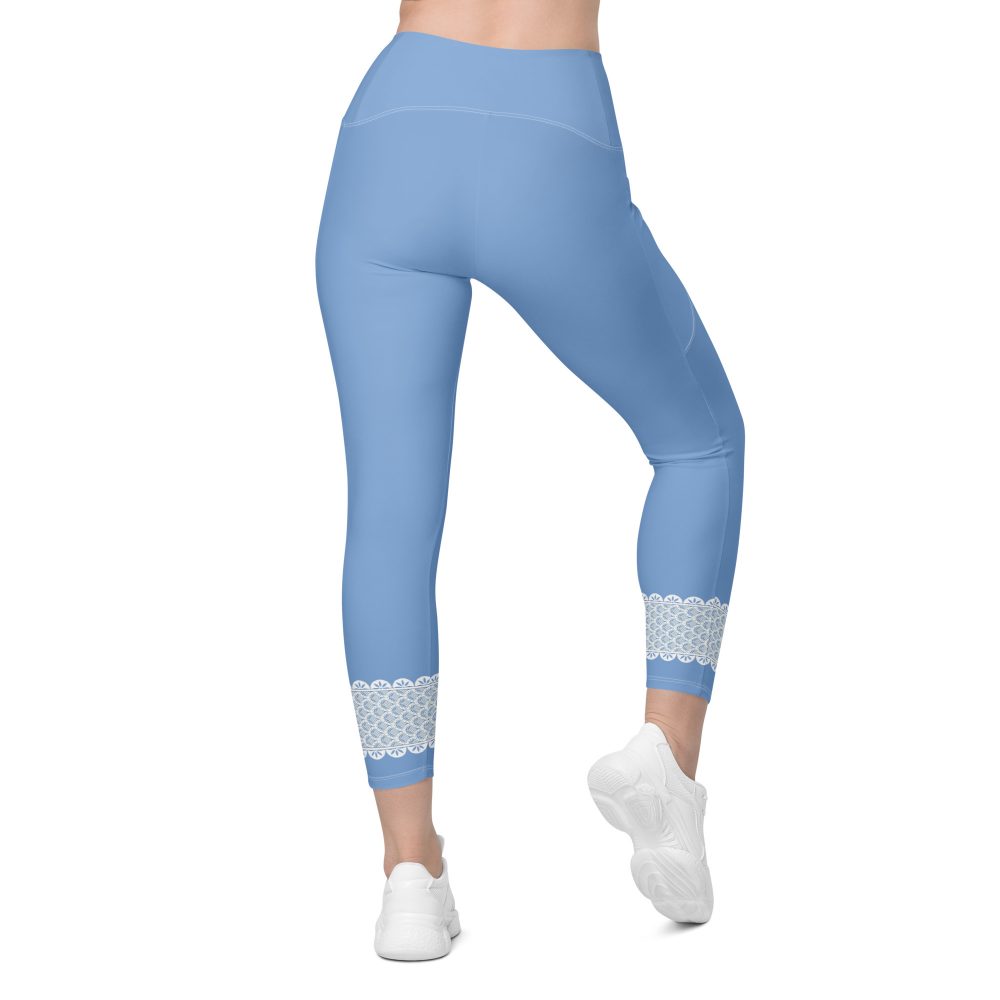 Bo Peep Costume Halloween Cosplay Crossover leggings with pockets - Image 6