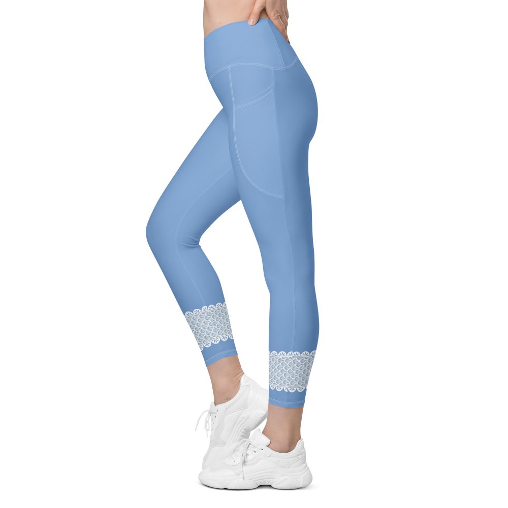 Bo Peep Costume Halloween Cosplay Crossover leggings with pockets - Image 3