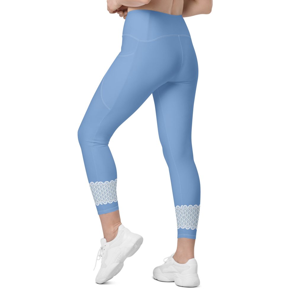 Bo Peep Costume Halloween Cosplay Crossover leggings with pockets - Image 4