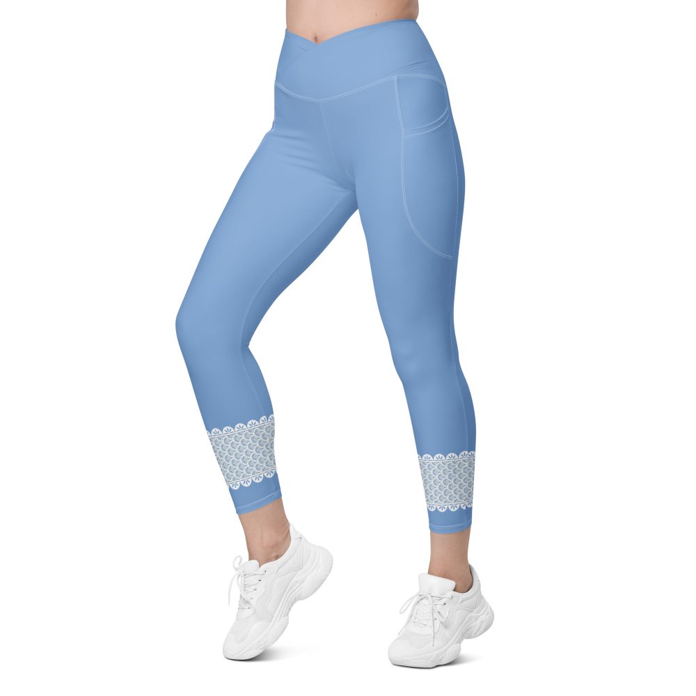 Bo Peep Costume Halloween Cosplay Crossover leggings with pockets - Image 7