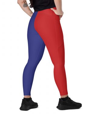 Harley Quinn Halloween Cosplay Squad Costume – Crossover leggings with pockets
